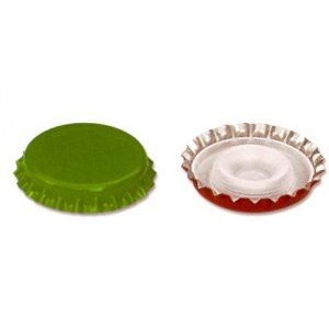 TAPPI CORONA CON SOTTOTAPPO VERDE D.29 CONFEZIONE 200 PZ