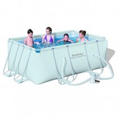BESTWAY PISCINA RETTANGOLARE POWER STEEL FRAME CM.282X196 H.84 CON POMPA FILTRO