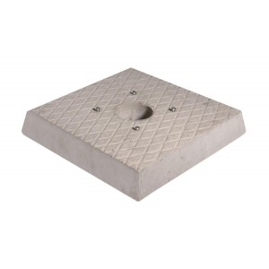 BEL FER BASE IN CEMENTO PER FONTANA CM. 30X30