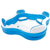 INTEX PISCINA FAMILY 4 SEDILI CM 229X229X66 cod.56475