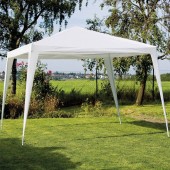 GAZEBO IN FERRO CON TELO IN POLIESTERE BIANCO MT.3X3 altezza cm.250