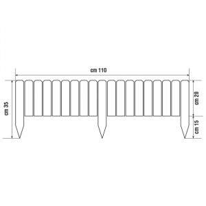 RECINZIONE LEGNO ROTOLO 1100X200/350 IMPREGNATA