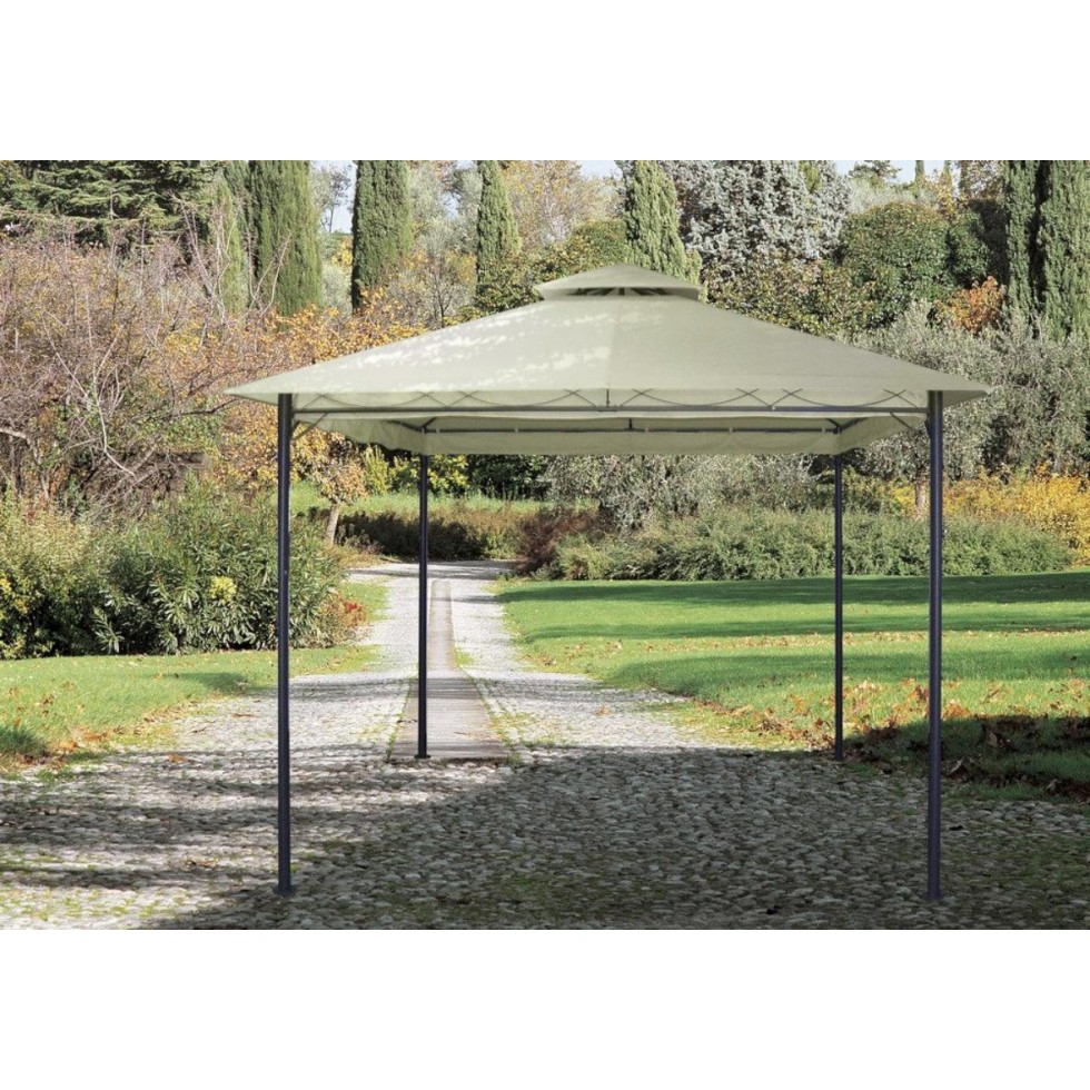 GAZEBO IN FERRO SPACE MT.3,5X3,5 altezza cm.280