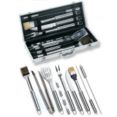 OMPAGRILL SET VALIGETTA ALLU 12 PZ ACCIAIO INOX