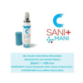 IGIENIZZANTE SPRAY MANI ML 25=120 DOSI- 65% ALCOOL