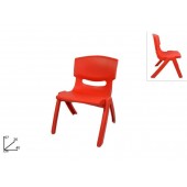 SEDIA BIMBI PESANTE PLASTICA ROSSA GRANDE