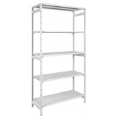 SCAFFALE METALLO ARREDOKIT LB1 CM.106 x 42 180 - 5 PIANI - GRIGIO RAL 7038