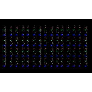 TENDA LUMINOSA PROLUNGABILE 400 LED MT. 4,00 x 1,00 MULTICOLOR