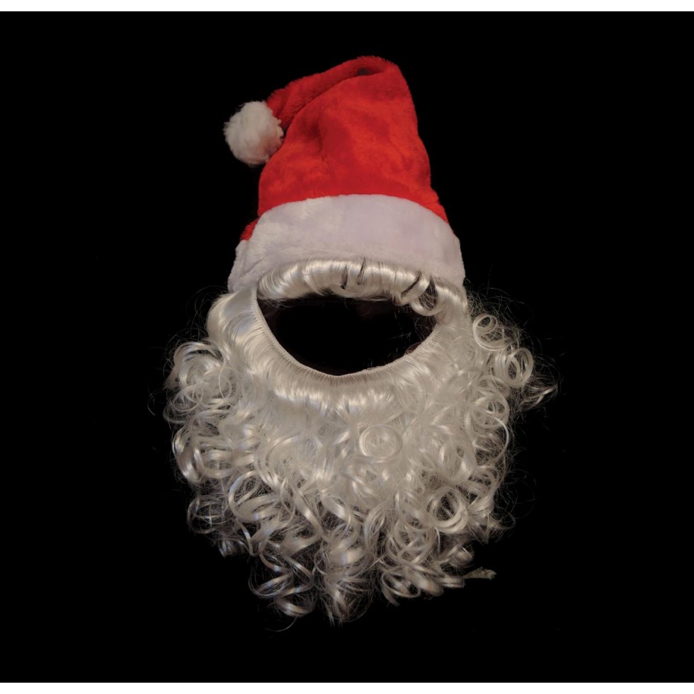 COMPLETO CAPPELLO E BARBA BABBO NATALE TG.UNICA