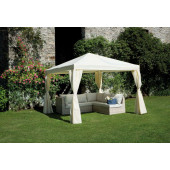 GAZEBO QUADRATO MT. 3X3 CON TENDE LATERALI 
