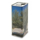 Lattina rettangolare per olio da 5 Lt con tappo - colore anonimo 