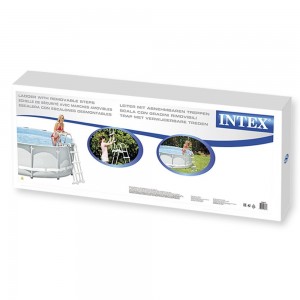 INTEX SCALETTA DOPPIA CON GRADINI STACCABILI CM.122 CON PIANETTO