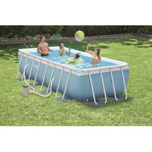 INTEX PISCINA PRISMA METAL FRAME CM.488X244X107 H CON STRUTTURA cod.28318