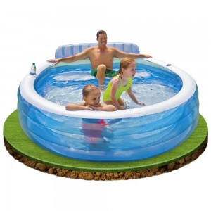 INTEX PISCINA GONFIABILE FAMILY CON POLTRONA CM.244X216X76 cod.57190