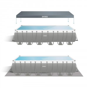 INTEX PISCINA RETTANGOLARE ULTRA XTRFRAME 732X366X132 H CON POMPA A SABBIA cod.26364