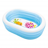 INTEX PISCINA BABY POOL OVALE 3 ANELLI CM.163X107X46 COD.57482