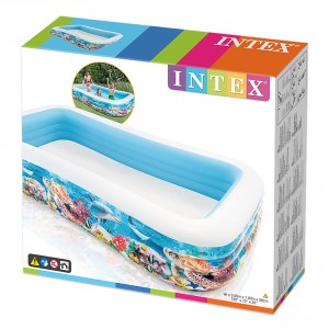 INTEX PISCINA GONFIABILE FAMILY ACQUARIO 305X183X56 H