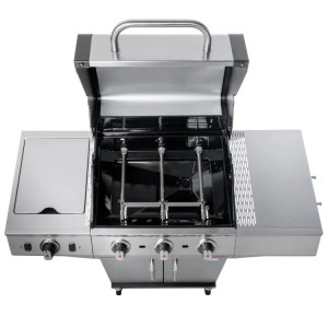 BARBECUE A GAS CHAR-BROIL PERFORMANCE PRO4 - 4 Fuochi + FORNELLO - Tecnologia TRU-Infrared, Finitura Silver + PIASTRA OMAGGIO