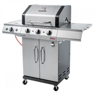 BARBECUE A GAS CHAR-BROIL PERFORMANCE PRO3 - 3 Fuochi + FORNELLO - Tecnologia TRU-Infrared, Finitura Silver + PIASTRA OMAGGIO