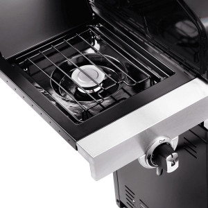 BARBECUE A GAS CHAR-BROIL PERFORMANCE 340B - 3 Fuochi + FORNELLO - Tecnologia TRU-Infrared, Finitura Acciaio nero