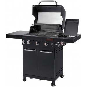 BARBECUE A GAS CHAR-BROIL PROFESSIONAL CORE B - 3 Fuochi + FORNELLO - Tecnologia TRU-Infrared, Finitura Acciaio nero