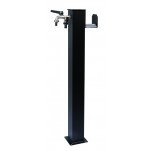 BEL FER FONTANA DA GIARDINO IN ALLUMINIO QUADRA NERO ANTRACITE 2 RUBINETTI