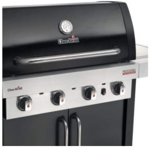 BARBECUE A GAS CHAR-BROIL PROFESSIONAL 4400B - 4 Fuochi con Tecnologia TRU-Infrared e Fuoco Laterale, Finitura Acciaio nero