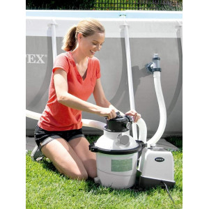 INTEX POMPA FILTRO A SABBIA CON CLORINATORE 32.200 LT/H 220/240V cod.26676