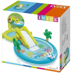 INTEX PISCINA PLAYCENTER ALLIGATORE CM. CM.323X175X74 