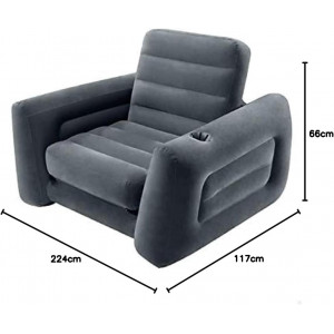 INTEX POLTRONA LETTO GONFIABILE CM.117X224X66