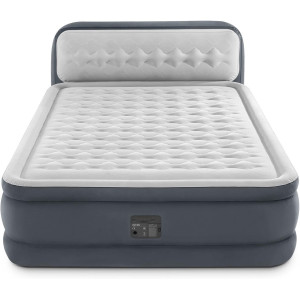 INTEX MATERASSO DURABEAM CON SCHIENALE CM.152X236X42/86 CON POMPA ELETTRICA cod.64448