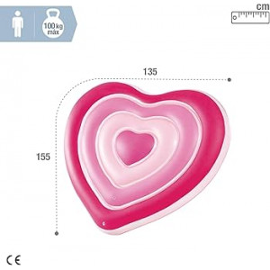 INTEX MATERASSINO CUORE CM 155X135X25 I.6