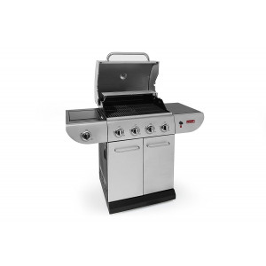 Barbecook - BARBECUE A GAS SUMO INOX 4 FUOCHI CON CAPPA FORNO E FORNELLO LATERALE 