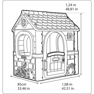 Famosa FEH22000- CASETTA CASUAL HOUSE NUOVI COLORI Feber
