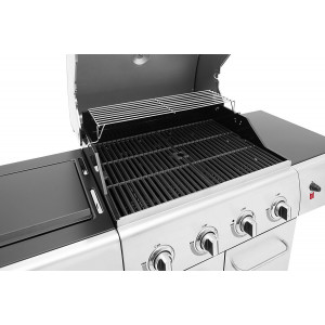 Barbecook - BARBECUE A GAS SUMO INOX 4 FUOCHI CON CAPPA FORNO E FORNELLO LATERALE 