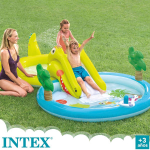 INTEX PISCINA PLAYCENTER ALLIGATORE CM. CM.323X175X74 