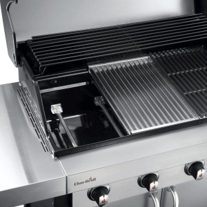 BARBECUE A GAS CHAR-BROIL PROFESSIONAL CORE B - 3 Fuochi + FORNELLO - Tecnologia TRU-Infrared, Finitura Acciaio nero