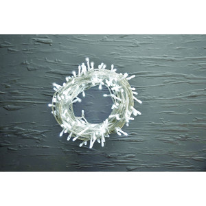 MICROLED 180 LUCI -24V - GIOCHI DI LUCE BIANCO GHIACCIO CAVO TRASPARENTE