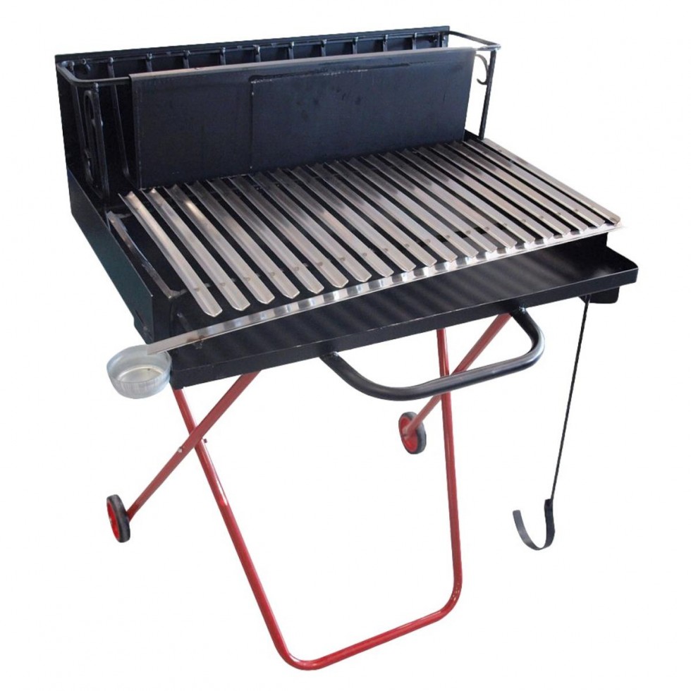 Barbecue A Legna Alla Veneta CM 50 - Griglia Regolabile Con Cassetto Grasso, Per Esterni - Foto 13