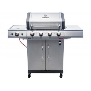 BARBECUE A GAS CHAR-BROIL PERFORMANCE PRO4 - 4 Fuochi + FORNELLO - Tecnologia TRU-Infrared, Finitura Silver + PIASTRA OMAGGIO