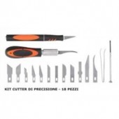 CUTTER DI PRECISIONE 18 PEZZI