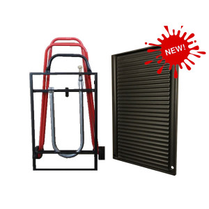 BBQ GAS CON PIASTRA GHISA C/RUOTE CM.60X40 H.80